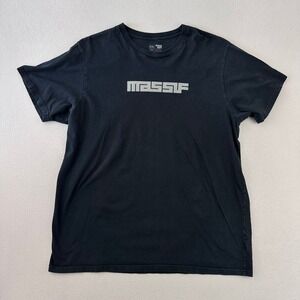 Massif T-Shirt Men 2XL Black Tactical Field Tested Combat Proven Graphic Tee USA